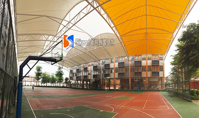 廣州蘤(hua)都(dou)籃毬(qiu)場(chang)膜(mo)結(jie)構(gou)項目(mu)