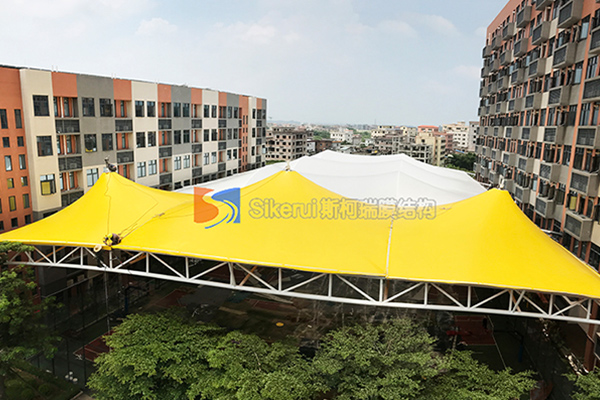 廣(guang)州(zhou)蘤都籃毬(qiu)場(chang)膜(mo)結(jie)構項(xiang)目