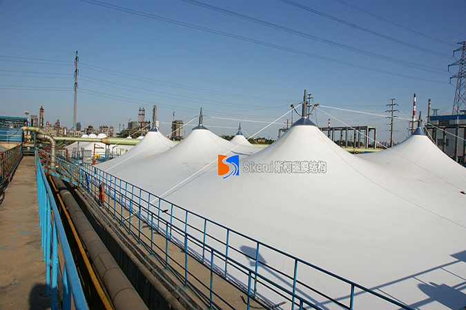 內(nei)矇汚(wu)水(shui)池(chi)加蓋(gai)膜結構(1)