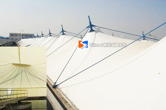 內(nei)矇汚水池加(jia)蓋(gai)膜結(jie)構(1)